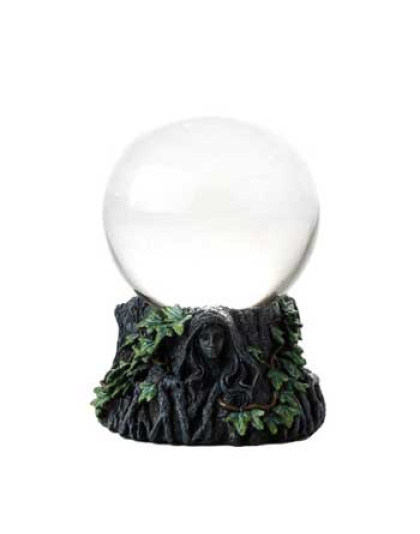 100mm Maiden, Mother Crone with Clear gazing ball