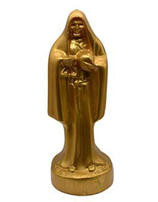 10" Gold Holy Death candle