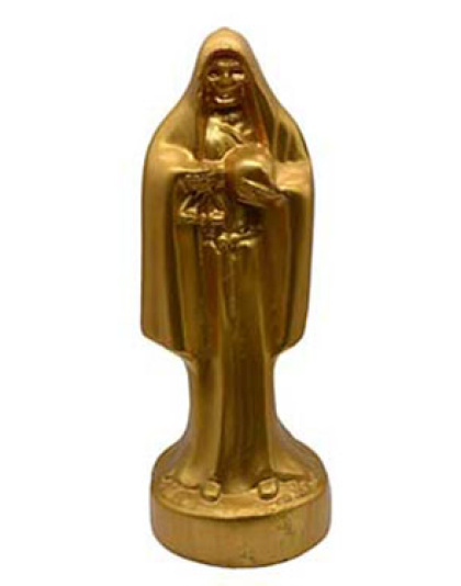 10" Gold Holy Death candle