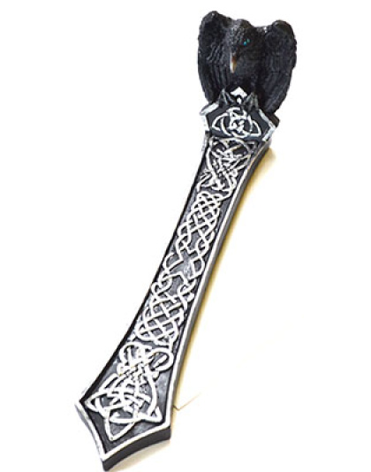 10" Raven incense holder
