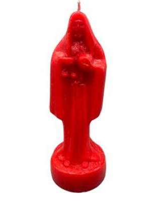 10" Red Holy Death candle