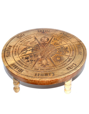 11 3/4" dia Pagan Calendar altar table