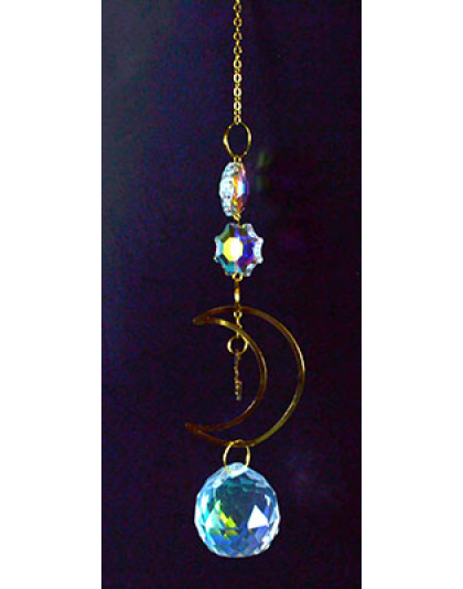 11" Crescent Moon sun catcher