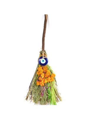 11" Evil Eye Herb broom