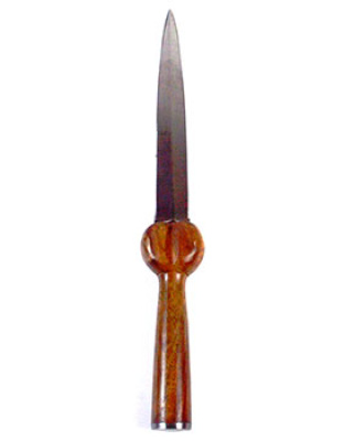 12" Bollock wood handle athame