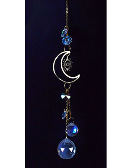 12" Crescent Moon Eye sun catcher