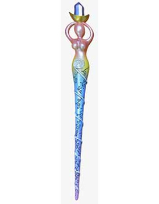 13 1/2" Spiral Goddess wand