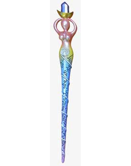 13 1/2" Spiral Goddess wand