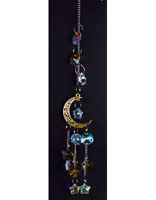 13"  Golden Crescent sun catcher