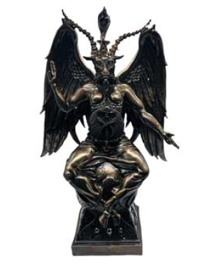 14 1/2" Baphomet bronze color