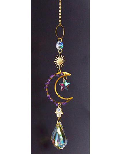 16"  Celestial Crescent sun catcher