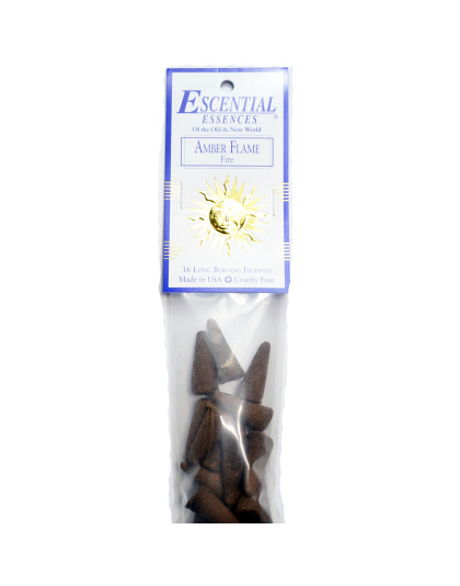 16/pk Amber Flame escential essences incense cones