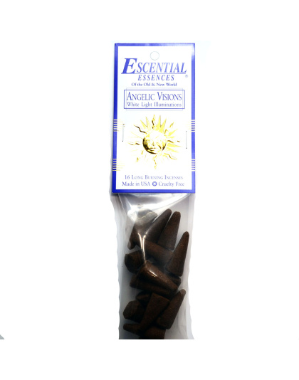16/pk Angelic Vision escential essences incense cones
