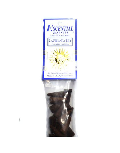 16/pk Casablanca Lily escential essences incense cones