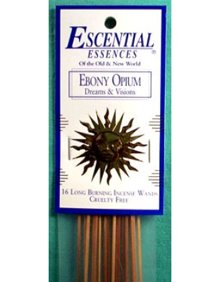 16/pk Ebony Opium escential essences incense sticks