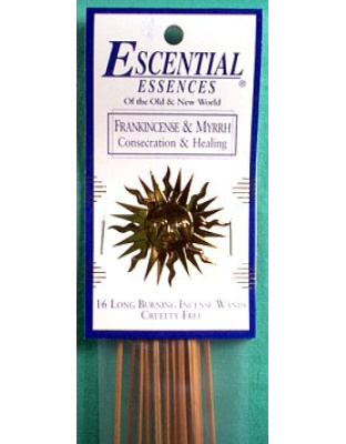 16/pk Frankincense & Myrrh Escential essences incense sticks