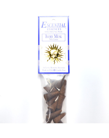 16/pk Ivory Musk escential essences incense cones