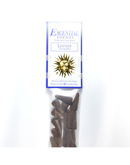 16/pk Lavender escential essences incense cones