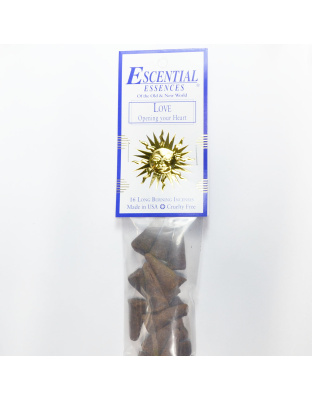 16/pk Love escential essences incense cones