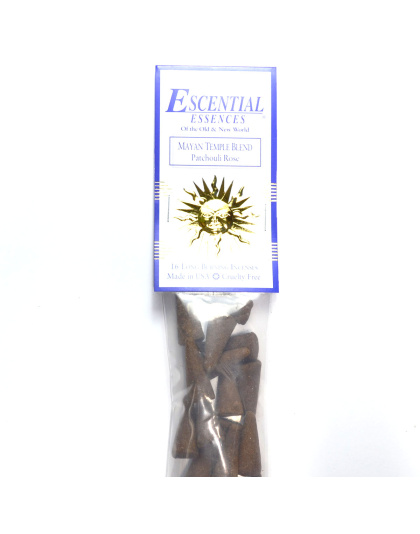 16/pk Mayan Temple escential essences incense cones