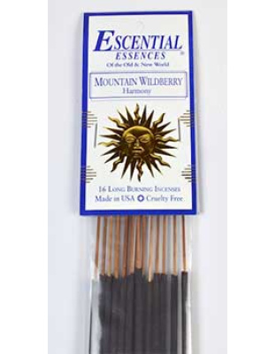 16/pk Mountain Wildberry essential essences incense sticks