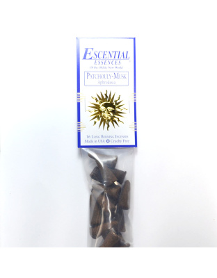 16/pk Patchouly-Musk escential essences incense cones