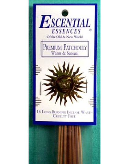 16/pk Premium Patchouli escential essences incense sticks