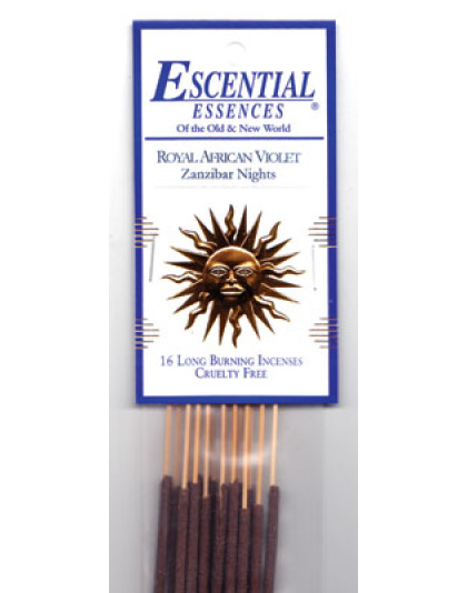 16/pk Royal African Violet escential essences incense sticks