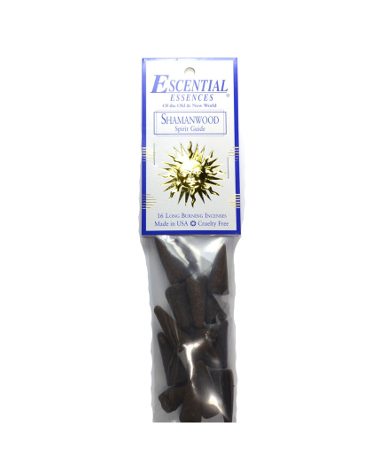 16/pk Shamanwood escential essences incense cones