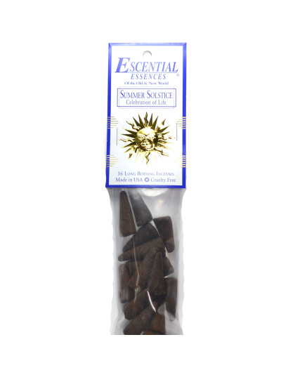 16/pk Summer Solstice escential essences incense cones