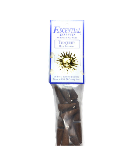 16/pk Tranquility escential essences incense cones