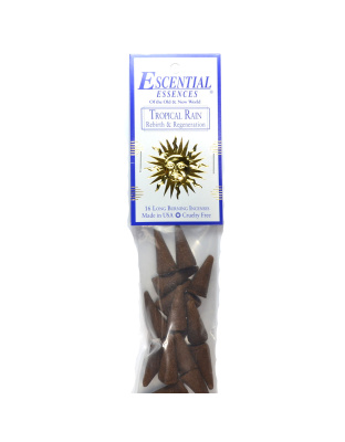 16/pk Tropical Rain escential essences incense cones