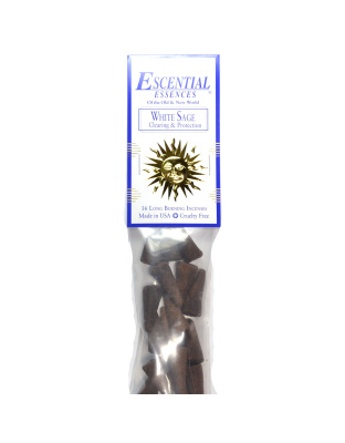 16/pk White Sage escential essences incense cones