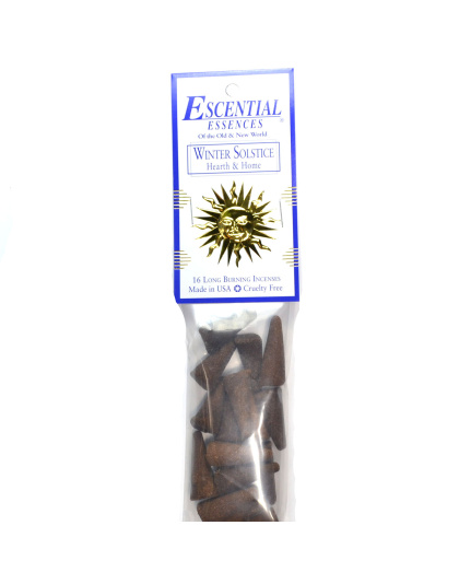 16/pk Winter Solstice escential essences incense cones
