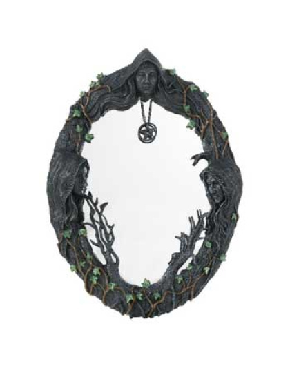 17" Maiden, Mother, Crone wall mirror