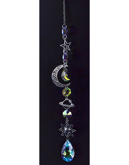 17"  Celestial Crescent sun catcher