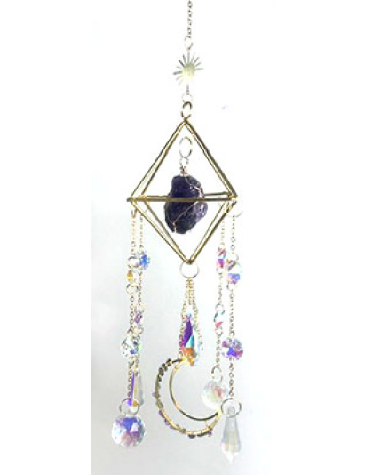 18" Amethyst sun catcher