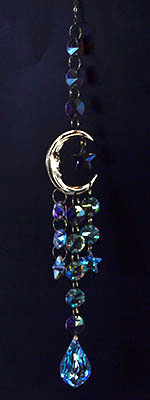 18" Crescent Moon sun catcher