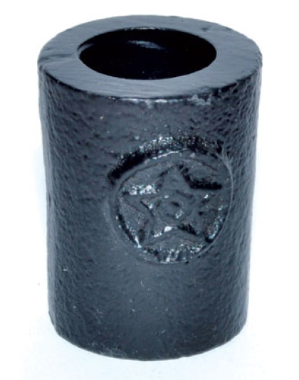 1 1/4" Pentagram cast iron chime holder
