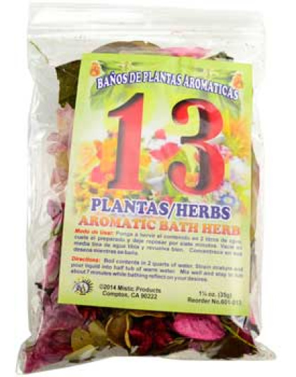 1 1/4oz 13 Herbs aromatic bath herb