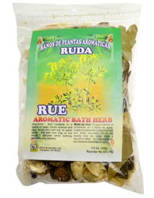 1 1/4oz Rue (Ruda) aromatic bath herb blend