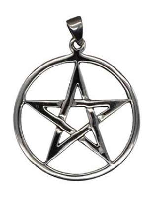 1 1/8" Pentagram sterling