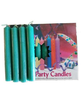 1/2"Dark Green Chime Candle 20 pack
