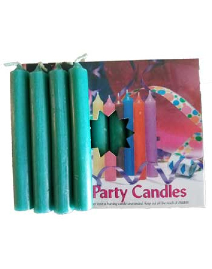 1/2"Dark Green Chime Candle 20 pack