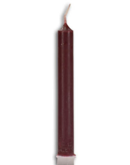 1/2" Brown Chime candle 20 pack