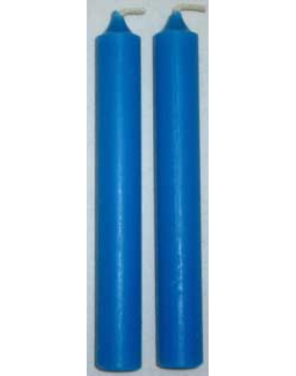 1/2" Light Blue Chime Candle 20 pack