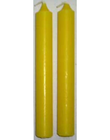 1/2" Yellow Chime Candle 20 pack