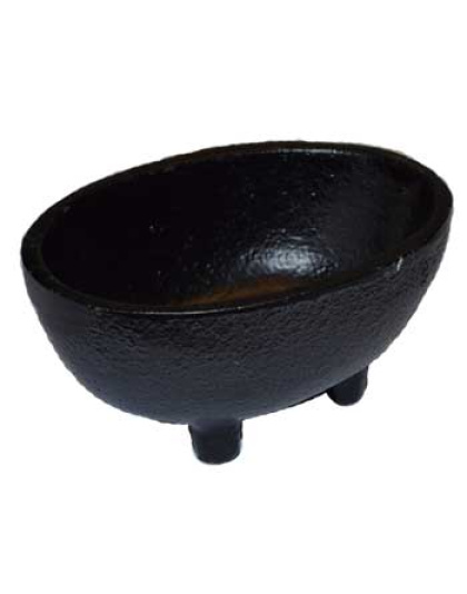 1 3/4" Oval cast iron cauldron/smudge pot
