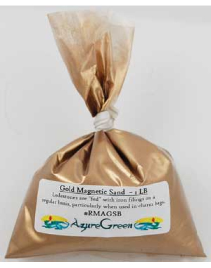 1 Lb Gold Magnetic Sand  (Lodestone Food)