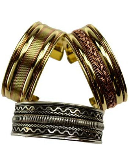 1" assorted Two Tone bracelet